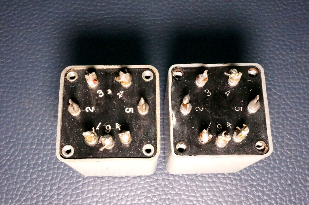 2 - VINTAGE EARLY UTC A-21 INPUT AUDIO TRANSFORMERS / PAIR