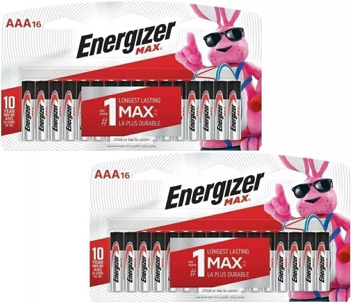 60 pack Energizer AA Max Alkaline E91 Batteries Made in USA EXP 2029