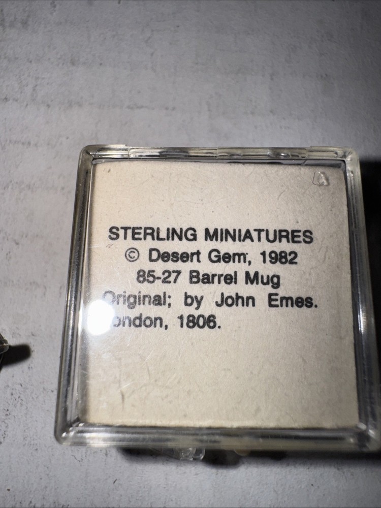 ANTIQUE Sterling SILVER DOLL MINIATURE CUP b75