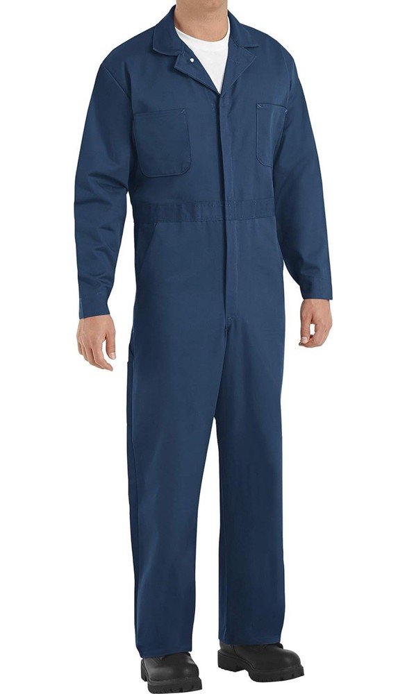 RED CAP WORK JUMPSUIT-TWILL ACTION BACK Sz.48 Reg.