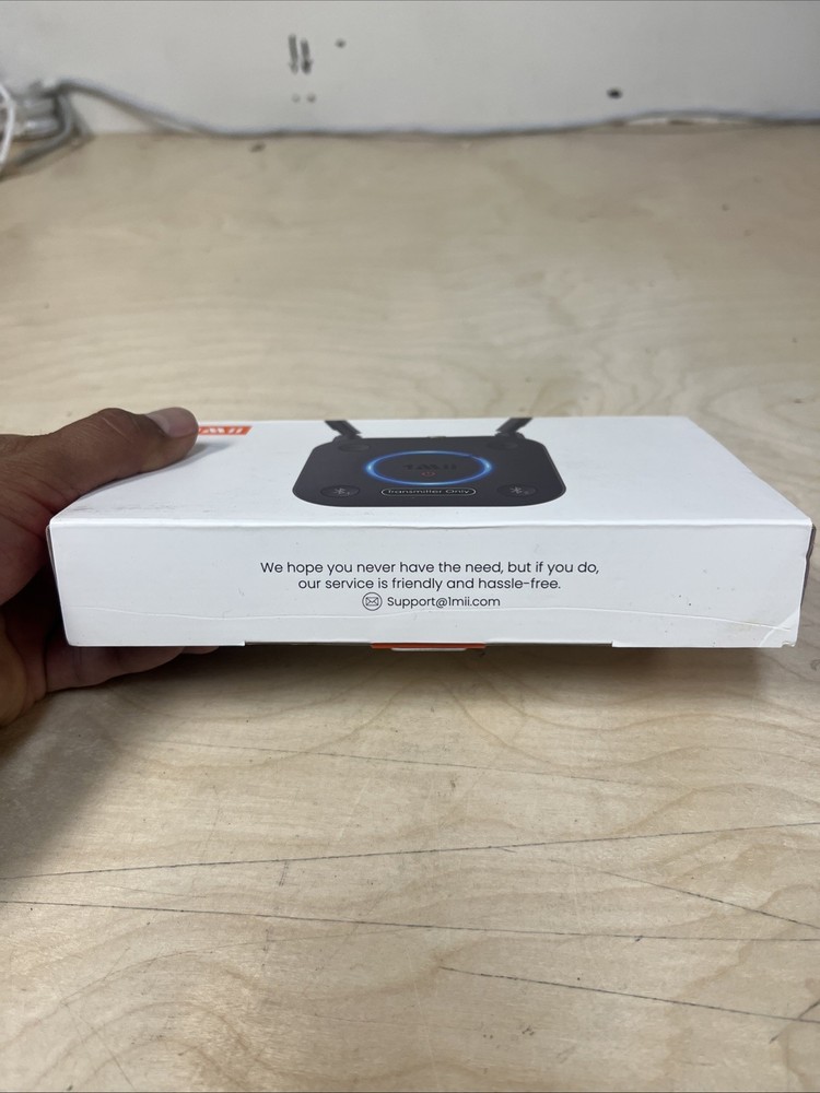 1Mii B06TX Bluetooth 5.2 Long Range Audio Transmitter New Open Box