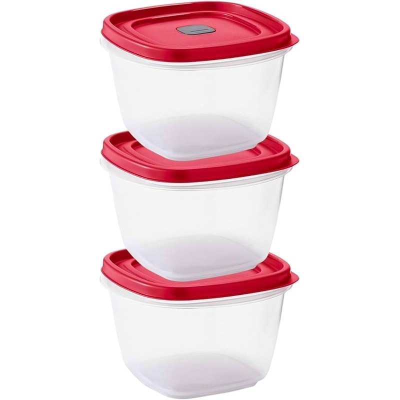 Microwave Safe Plastic Food Storage Container Vented Lid Stackable BPA Free New