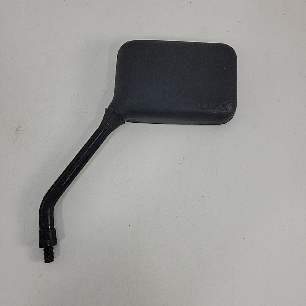 Emgo Left Side Motorcycle Mirror Black Plastic, Metric