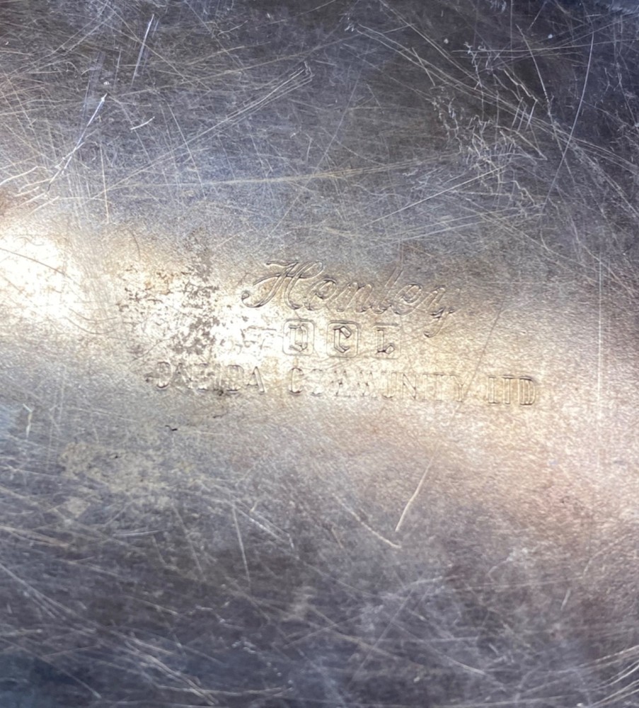 Vintage Oneida Community Ltd Silver Plate HENLEY Butter Dish with Glass Insert