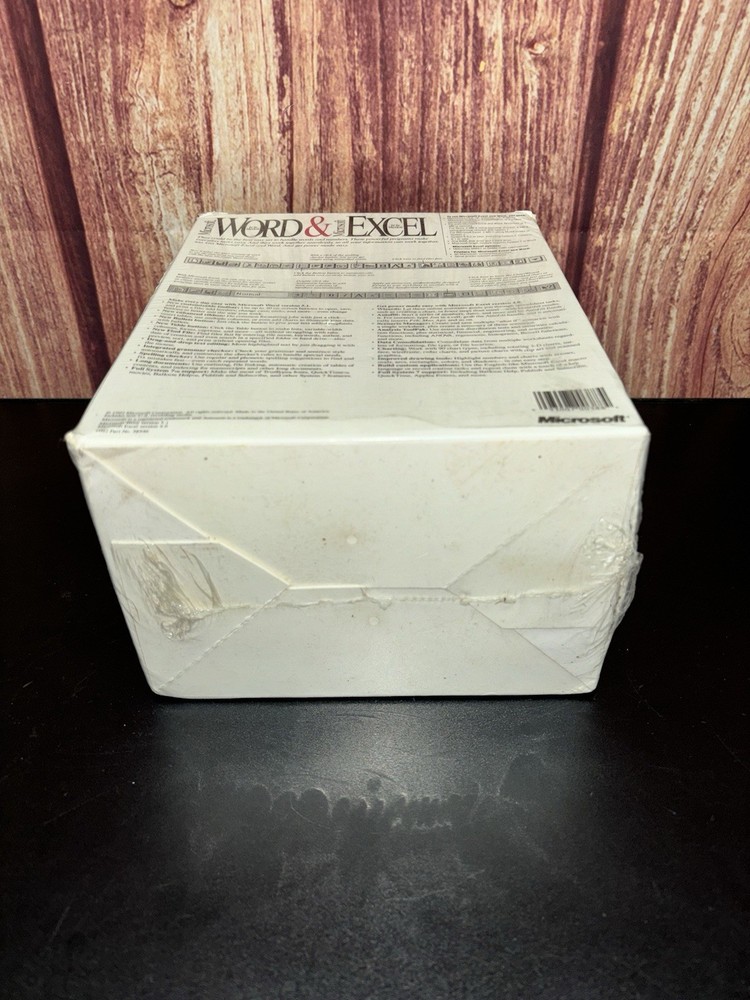 Vintage Microsoft Word & Excel Program For Macintosh Computer Sealed Floppy Disk