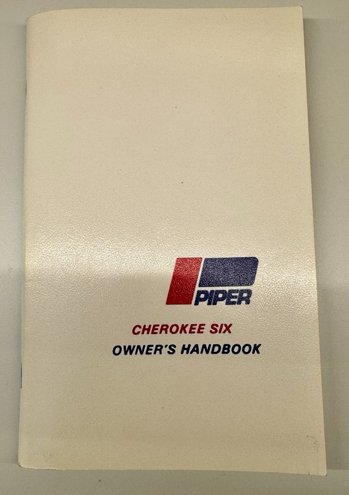 Piper Cherokee Six Owner's Handbook