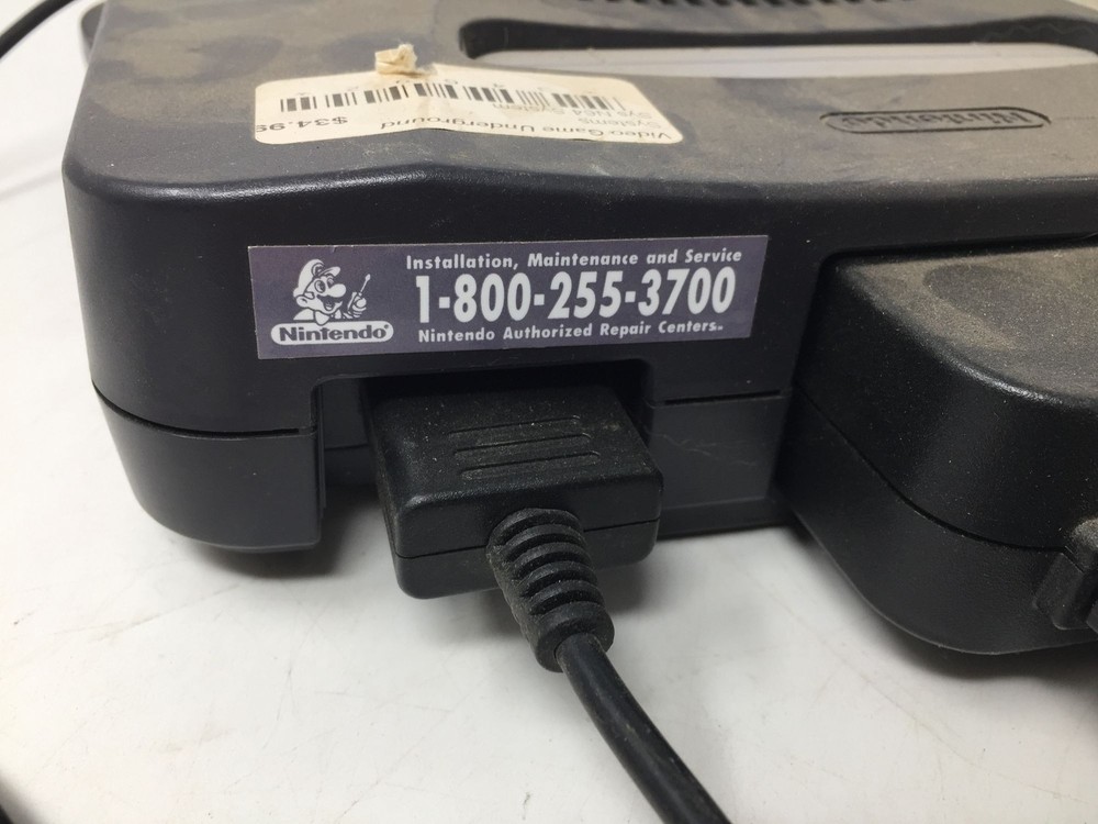 Nintendo 64 Control Deck System with RFU Adapter (Model P-067) and remote