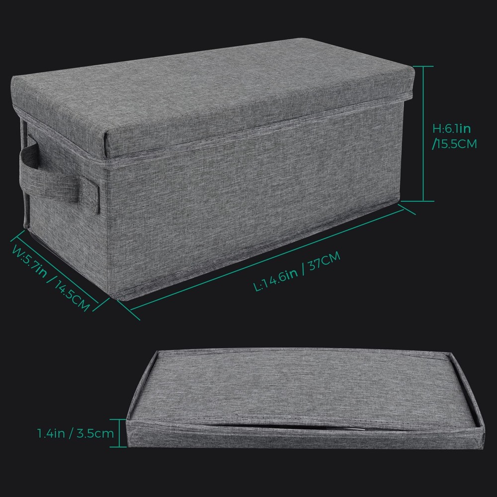 wavetree Cd Storage Box With Lid Practical Cd Case Holder Organizer With Index L