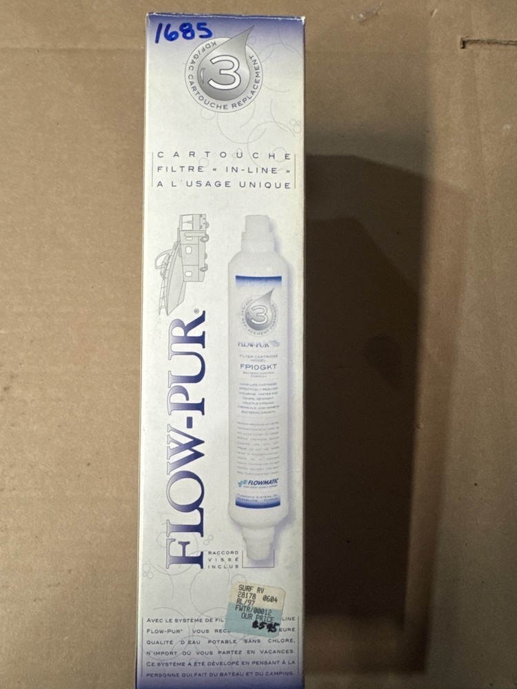 Flow-Pur FP10GKT Replacement Filter for FP10GKTUC in-line #3 RV & Boat