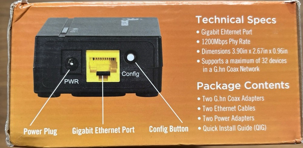 Comtrend Ethernet Over Coax Kit GCA-6000