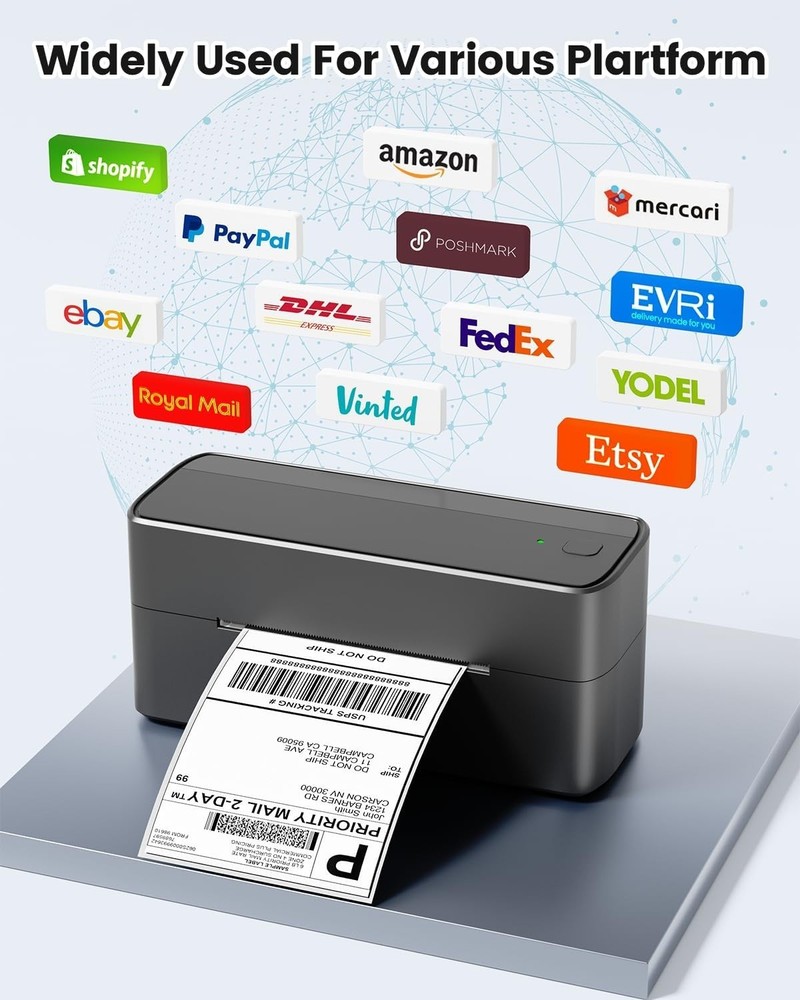 Phomemo Bluetooth Thermal Printer for Shipping Package for Amazon, Ebay, Shopify