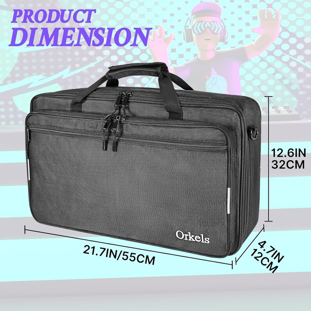 3-Mode DJ Controller Carrying Case for Compatibility & Safety