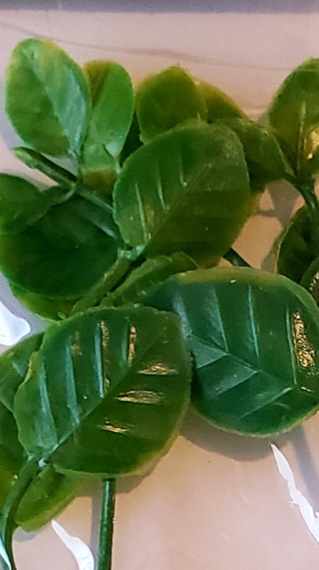 5 x LARGE MIXED *ALL GREEN* PLASTIC PLANT LOT 8"- 11" AQUARIUM FISH DECORATION.