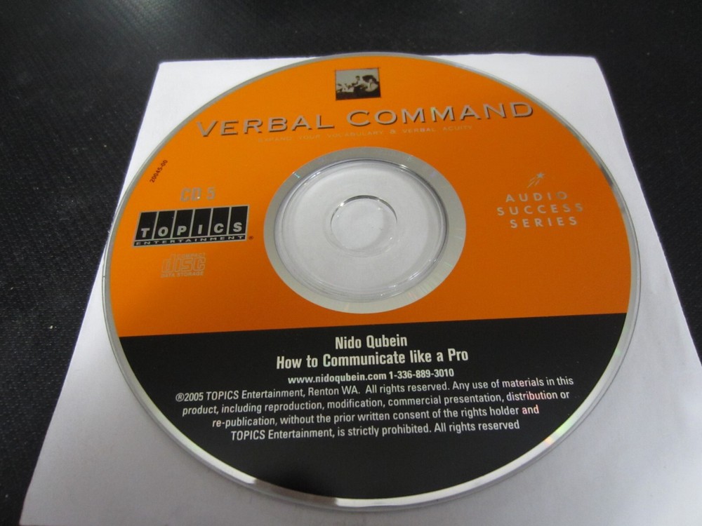 Verbal Command: Expand Your Vocabulary & Verbal Acuity (CD Replacement) - Disc 5