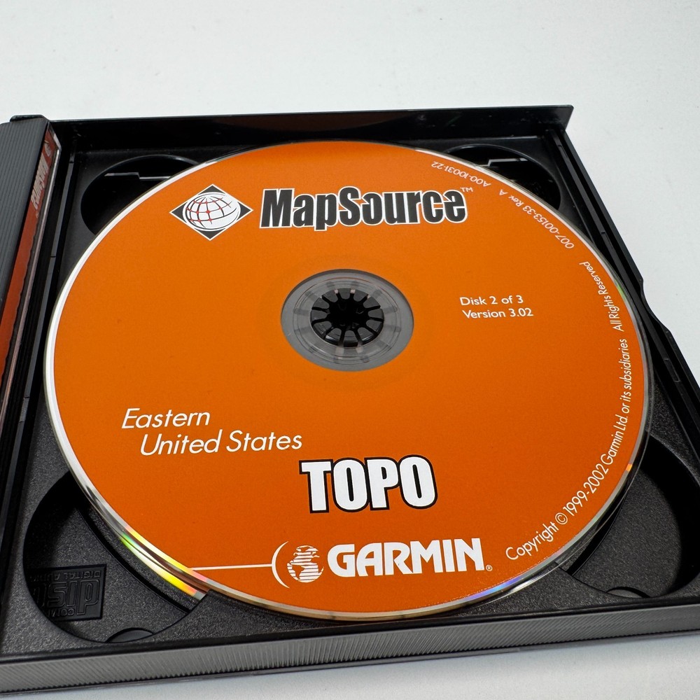 Garmin MapSource TOPO USA Version 3.02 3 CD Set with Serial Number