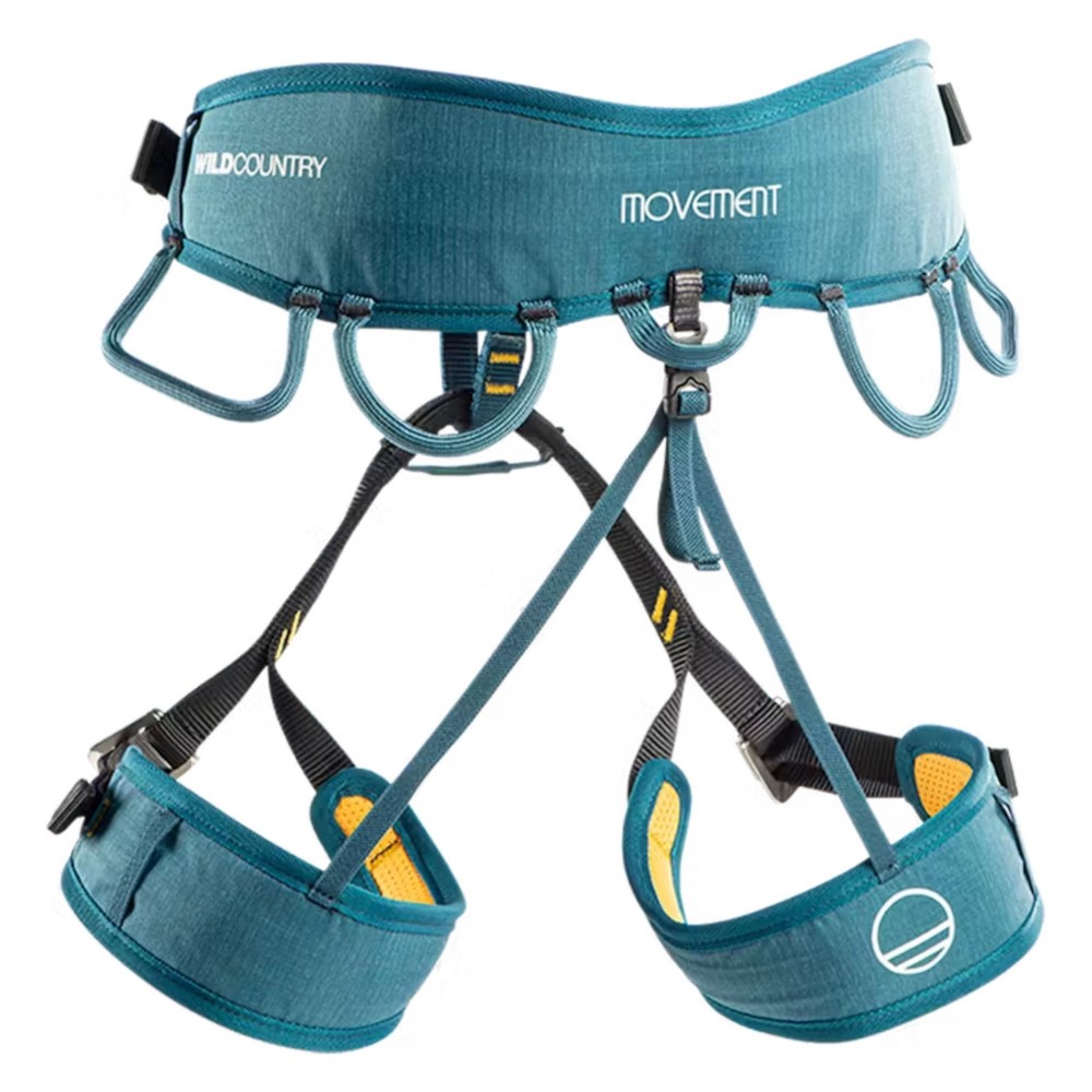 Wild Country Movement Climbing Harness, Petrol/Nectar, Small/Medium