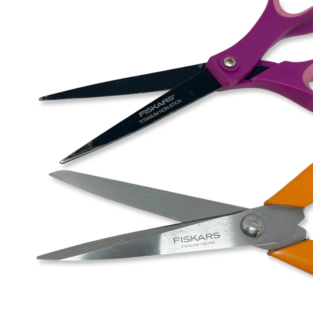 Fiskars Scissors, Titanium Non-Stick & Limited Edition, Multi-Color Set, 4 Pcs