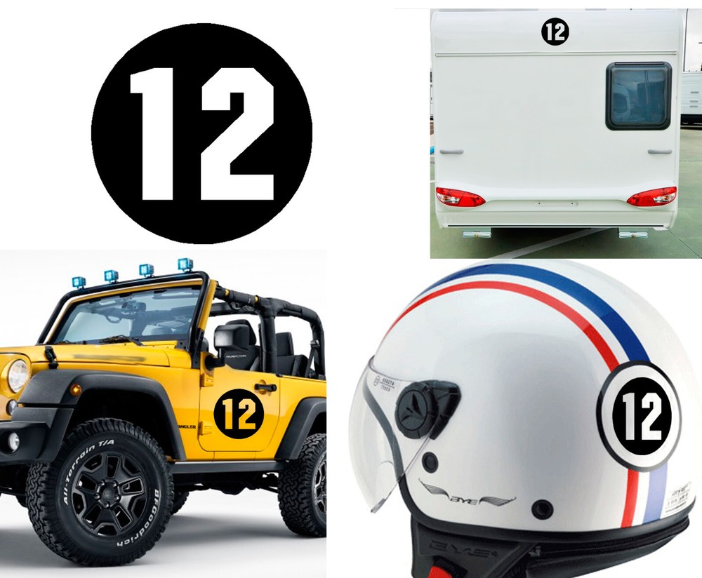 Number 12, Sticker Vinyl Version Via