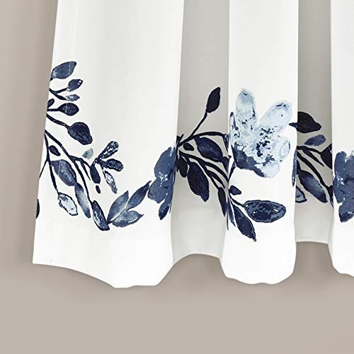 Tanisha Curtains - Light Filtering Window Panel Set, Pair - Floral Vine