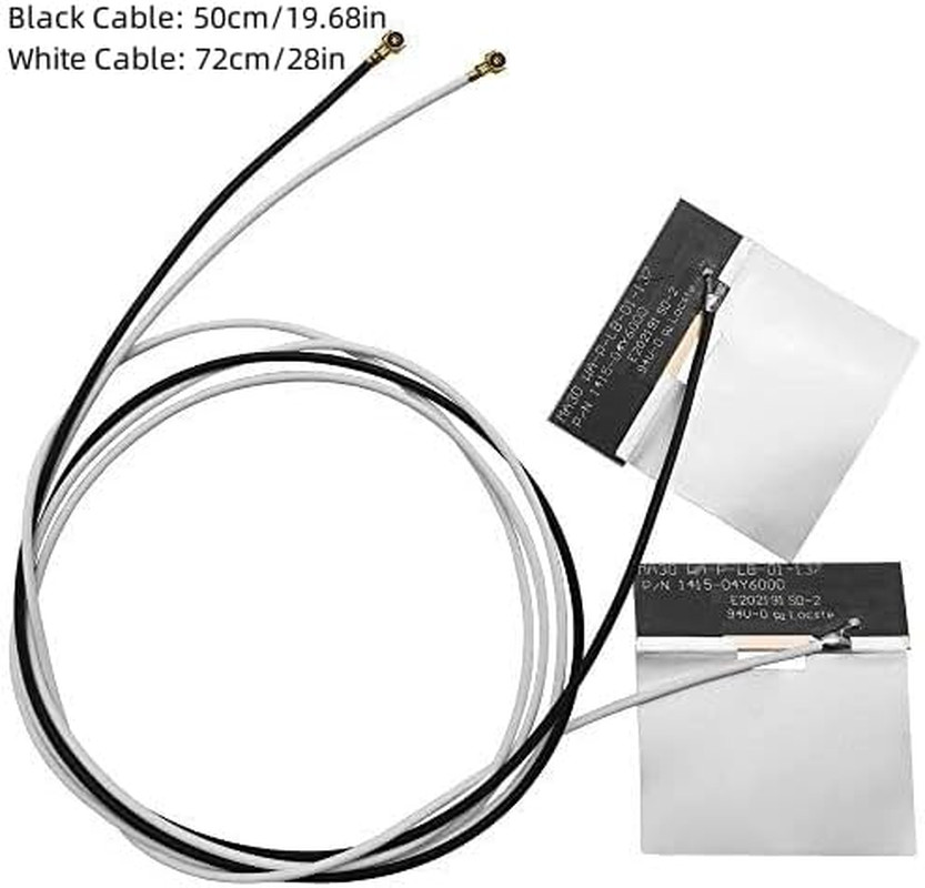 1Pair MHF4 Antenna 2.4Ghz 5Ghz 3Dbi Internal Laptop Wifi Antenna for M.2 NGFF Mo