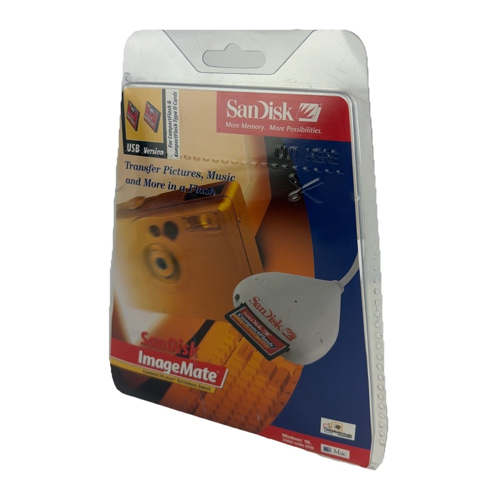 Sandisk USB Version ImageMate Compact Flash External Drive File Transfer