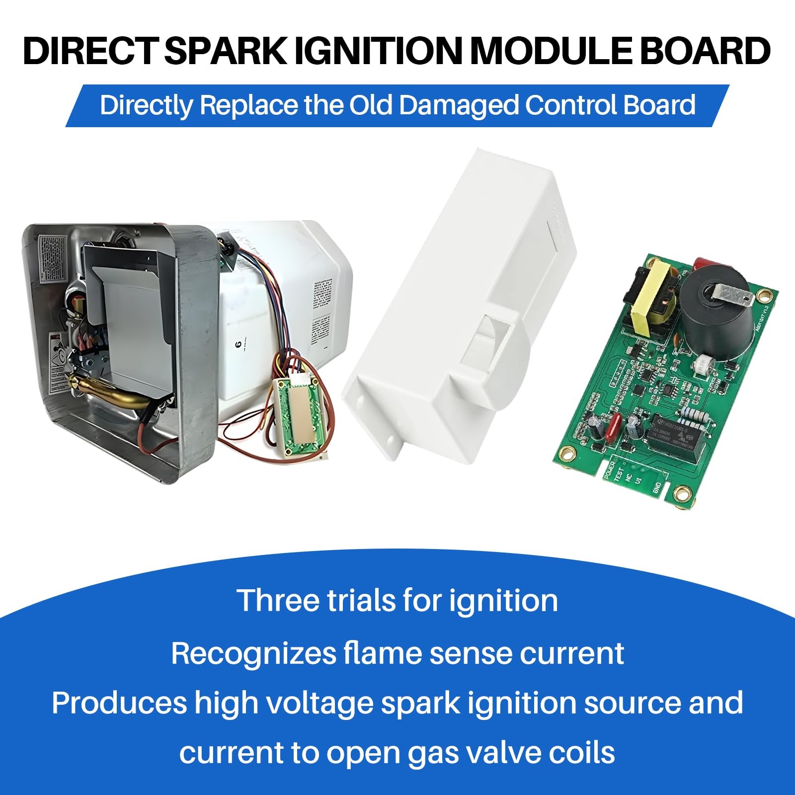 Lrichy 520814 RV Water Heater Ignition Control Module Board 520814