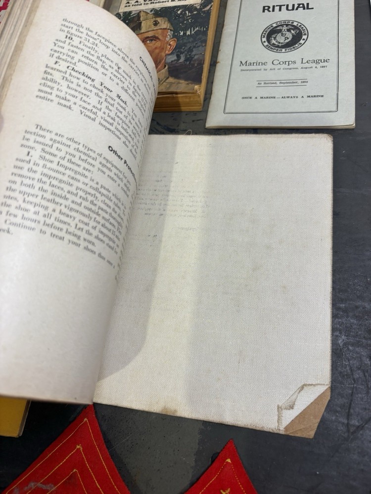 Named USMC Marine Corps League Commandant Lot Uysase 1949 Guidebook + Docs