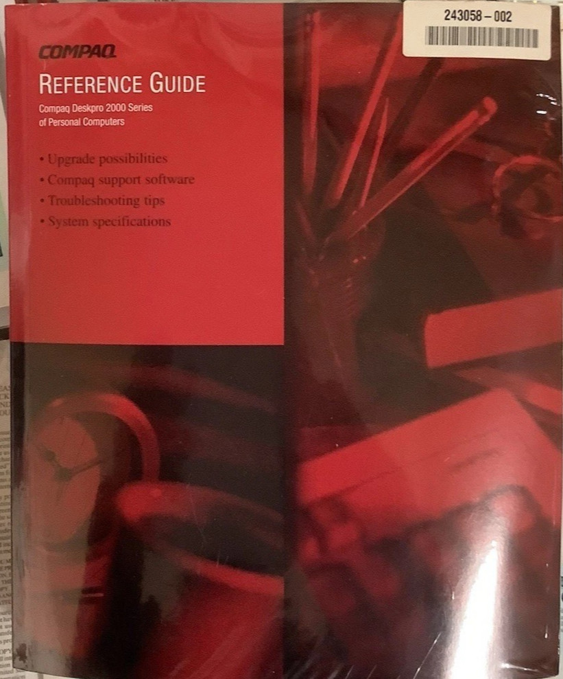 Compaq DeskPro 2000 Series Desktop PC Reference Guide + Getting Started Manual