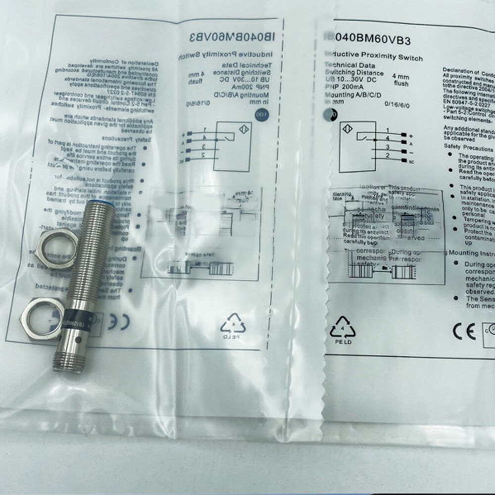 PNP Normally Open Proximity Switch Sensor IB040BM60VB3 For Wenglor