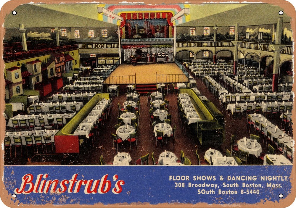 METAL SIGN - Massachusetts Postcard - Blinstub's [front]