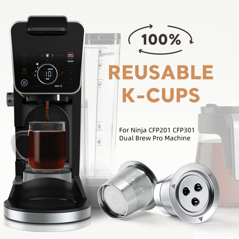 Reusable Stainless Steel Capsule Filter Shell Part For Ninja Coffee Machine