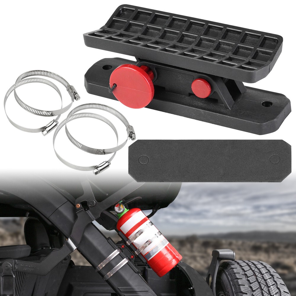 For ATV UTV Roll Bar Car Fire Extinguisher Mount Holder Quick Release Bracket