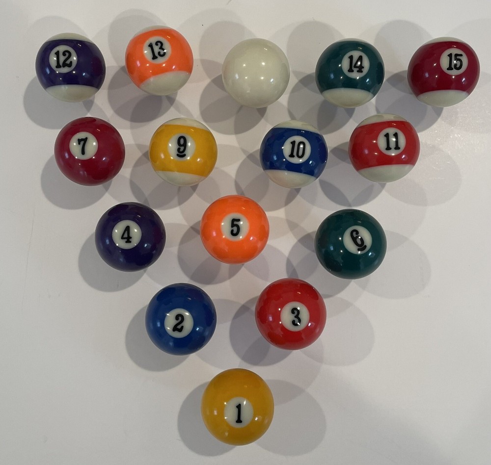 Pool Ball 1 1/2" Cabinet Drawer Pull /Knob- Handcrafted: Priced Individually.