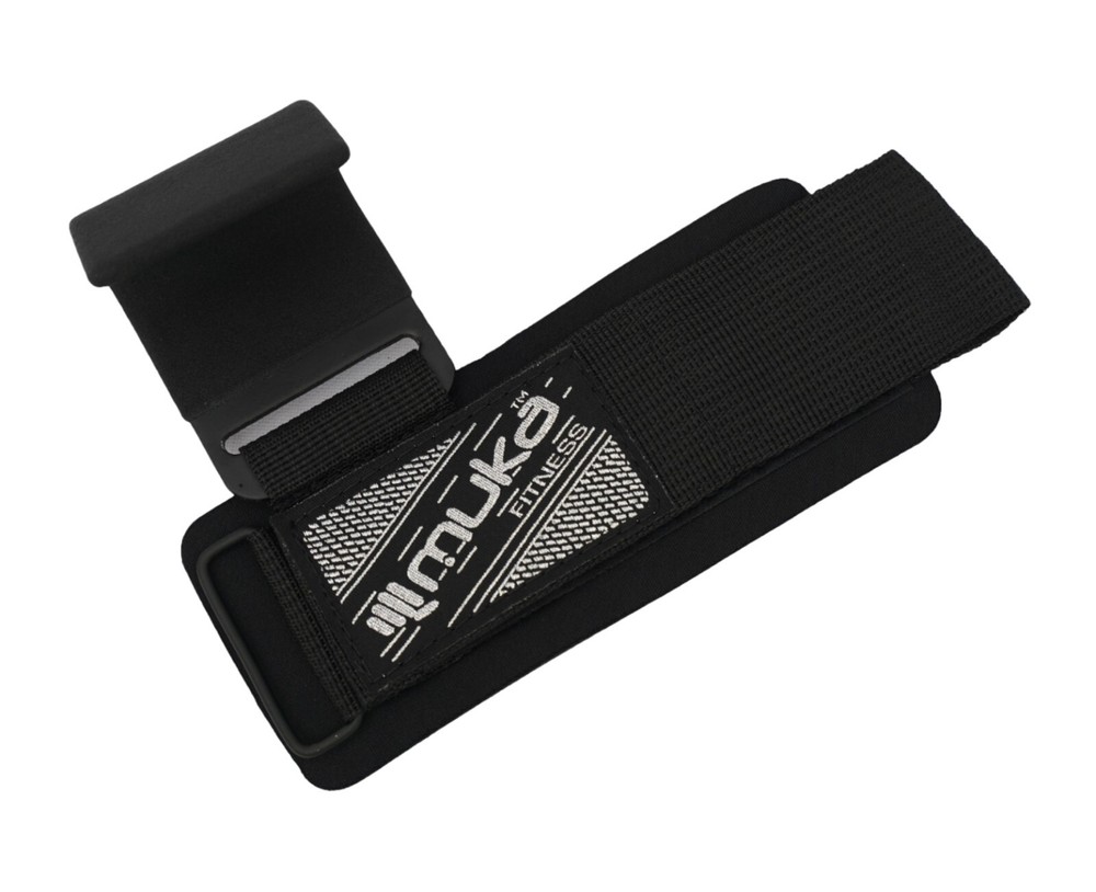 Weight Lifting Hooks(Pair) Non-Slip Rubber Coated Support Adjustable Wrist strap