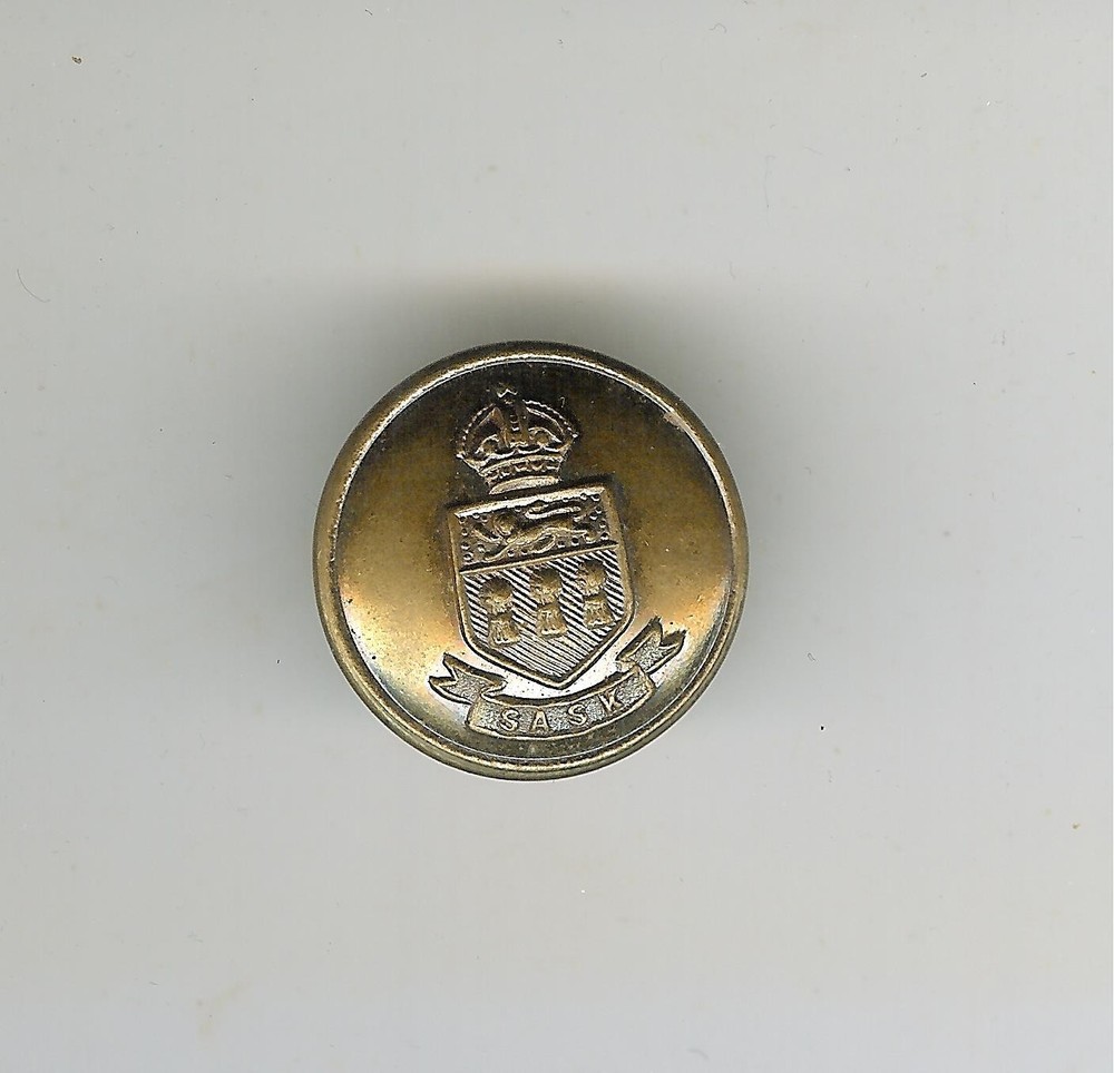 Canadian XX Saskatchewan Dragoons Large Button