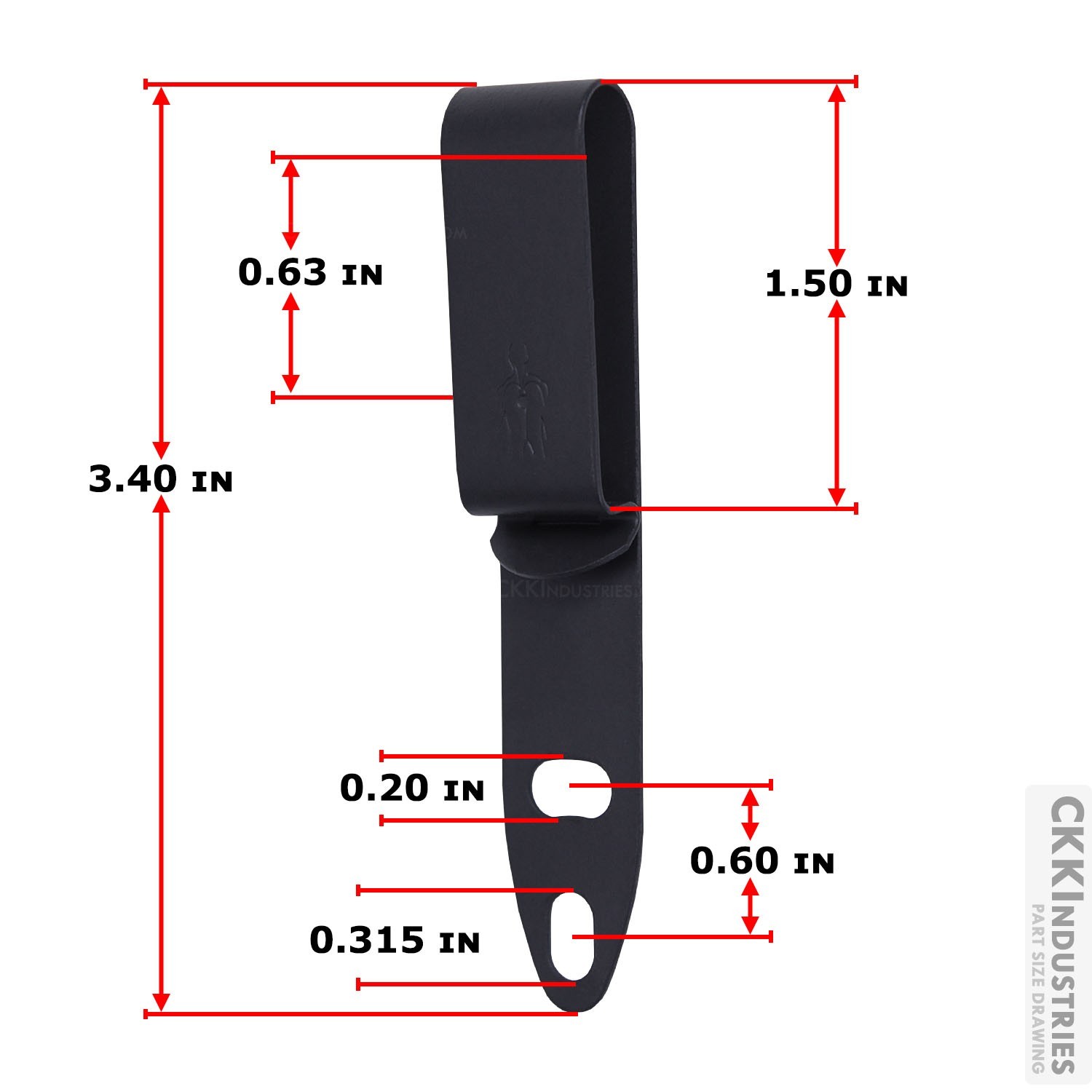 1 Series Belt Clip by Discreet Carry Concepts - 2 Models w/Hardware Options