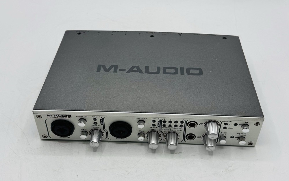 M-Audio FireWire 410 Microphone Receiver MIDI Audio Interface