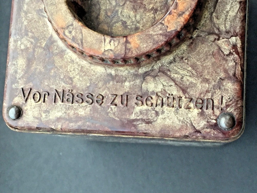 German Bakelite Military Carbide Karbid Trench Lamp Lantern Fuel Container WW2