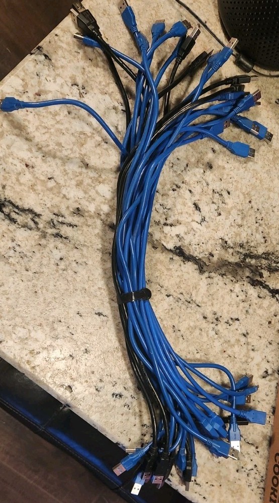 Gpu Mining Risers, Usb Cables, And USB To Pci Adapter LOT