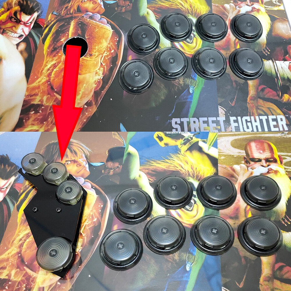 Replacement Hitbox WASD Movement Keys Arcade Fightstick to Hitbox Convertor