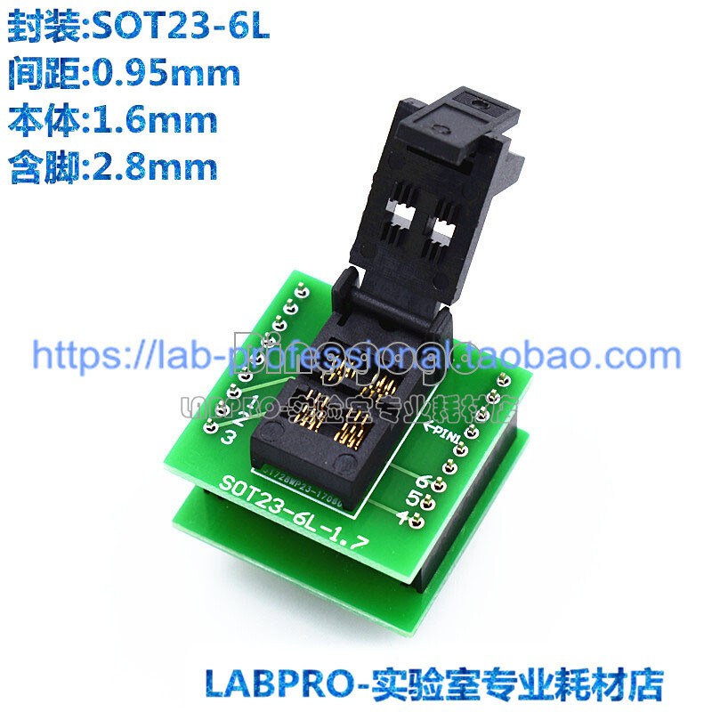SOT23-6L SOT23 To DIP6 IC Programmer Adapter Chip Test Socket NEW