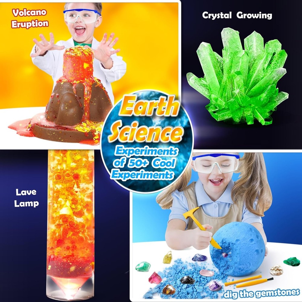 50+ Science Lab Experiments Kit for Kids, STEM Activities Educational Scientist