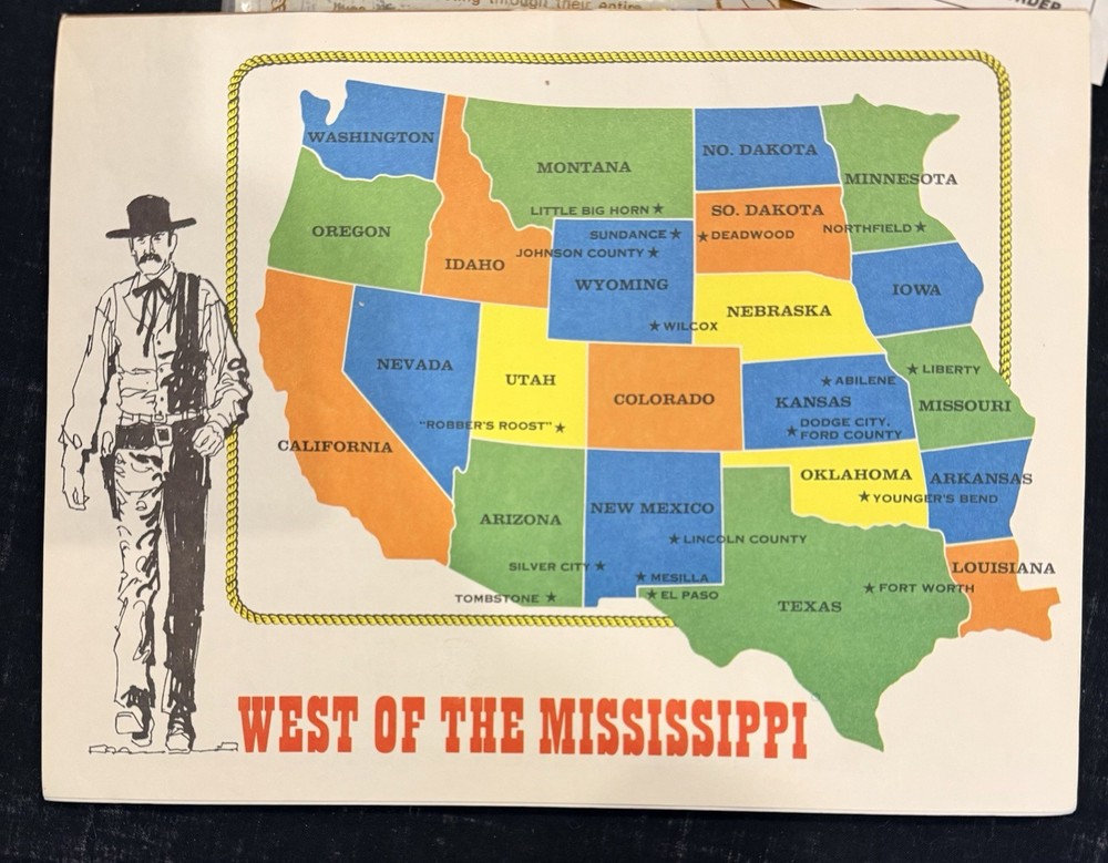 Vintage "The Wild West Stamp Kit" H. E Harris 1979 Original Packaging