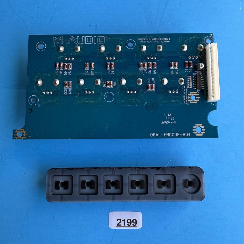 M-AUDIO AXIOM PRO 49 MIDI Controller OEM Part: Encoder Knob PCB Board & Pad