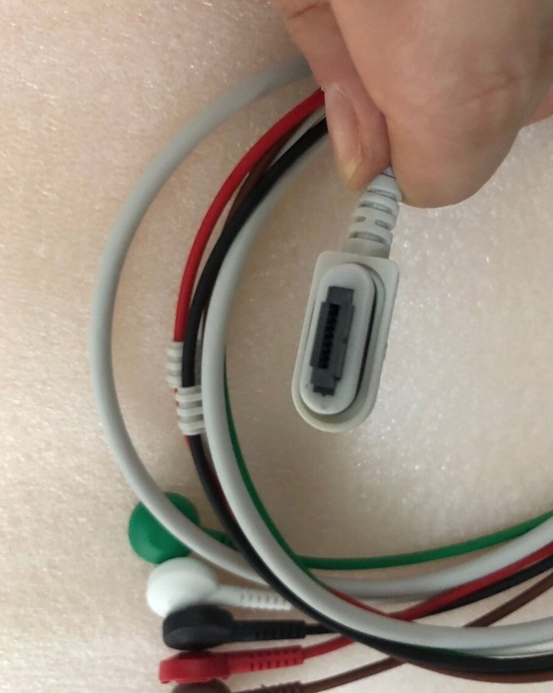 GE Seer Light 5 leads Holter Recorder ECG cable Snap AHA