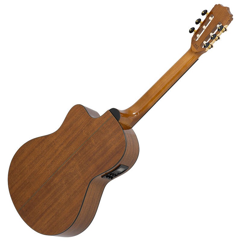 ARIA Classical Guitar with Built-in Preamp Solid Spruce Top Mahogany Back
