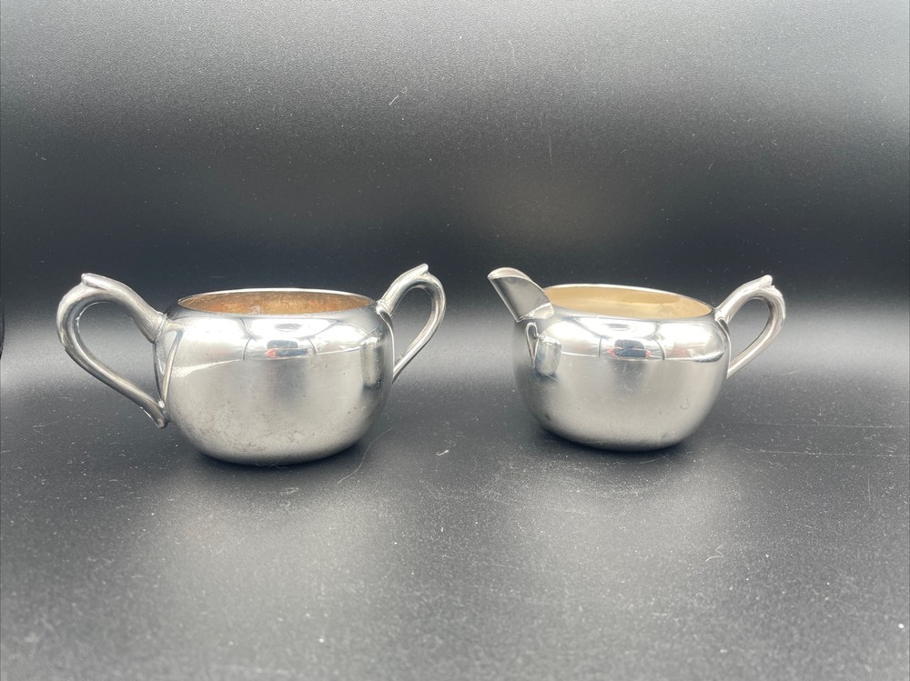 Silver plate FB Rogers Cream And Sugar Set.
