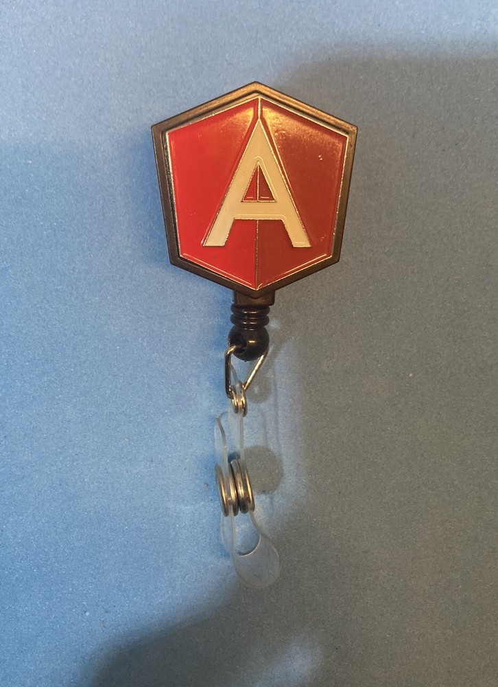 Letter A Retractable Badge Holder
