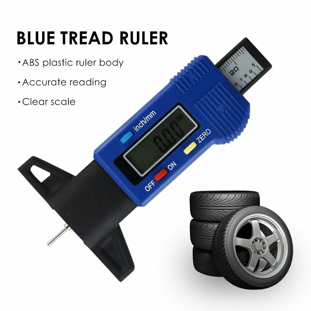 Digital depth gauge caliper tread depth gauge LCD Tyre tread gauge