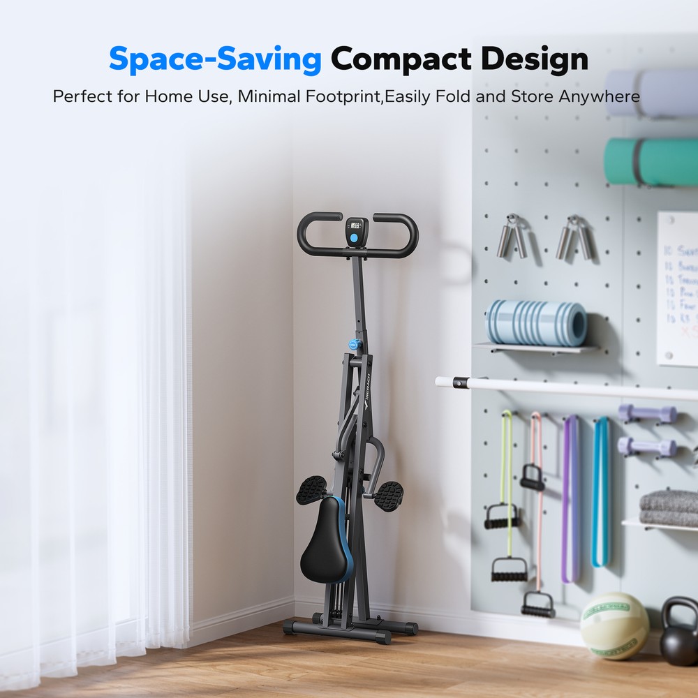 MERACH Squat Machine Adjustable Resistance Glutes Workout Foldable Easy Setup